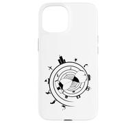 Chronologie avec sablier et évolution Coque pour iPhone 15