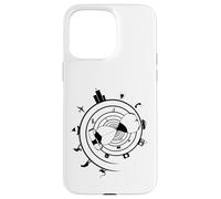 Chronologie avec sablier et évolution Coque pour iPhone 15 Pro Max