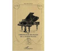 Chronologie des pianos de la maison pleyel Version augmentee - 2006 - René Beaupain - L'harmattan - broché - Etude