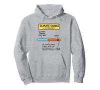 Chronologie du Changement Climatique Science de l'environnement Satire Humour Sweat à Capuche