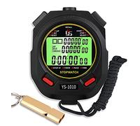 Chronomètre avec Sifflet,Chronometre Professionnel 60 Mémoire avec Fonction Muet et Lumièr pour Sport