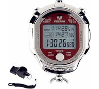 Chronomètre, chronomètre numérique avec une précision de 0,001 seconde, mémoire de 100 tours, métal, grand écran Rolilink, réveil pour entraîneur, sports, course à pied, marathon