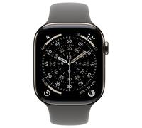 Chronomètre de vente Apple Watch Series 11 46mm Natural Titanium Case with Stone Grey Sport Band M/L (MFCX4ZR/A)