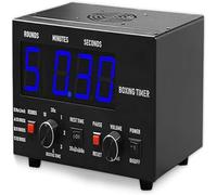 Chronomètre d'Intervalles de Boxe pour MMA, Muay Thai, Kickboxing - Grand Écran LED avec Buzzer, Rounds et Repos Réglables - Équipement Professionnel pour Home Gym et Garage,Blue