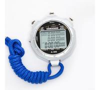 Chronomètre électronique, 1 pack de minuteur de sport, design étanche avec mémoire de 100 tours et précision 1/1000s, coque en métal pour course à pied, natation entraînement