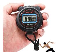 Chronomètre étanche | Chronomètre professionnel étanche avec mesure claires - Chronomètre numérique professionnel avec minuterie fractionnement 1/100 seconpour le sport