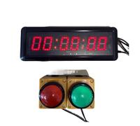 Chronomètre LED avec compte à rebours, bouton de réinitialisation, câble de 2 m et télécommande for les écoles. Utilisation multiscénario(Without button)