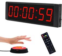 Chronomètre Minuteur Digital Timer avec Télécommande Minuteur Fitness Timer 12/24H pour Workout Home Gym