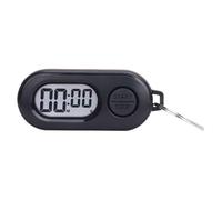 Chronomètre numérique avec Porte-clés, Compte à rebours et arrêt 2 en 1, Grand écran LCD, Portable for Salle de Classe Formation Minuteur Portable(Svart)