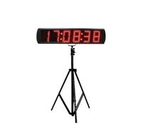 Chronomètre numérique LED d'extérieur 5 pouces, minuteur sportif programmable, horloge murale avec compteur d'heures for minuterie électrique Commande facile(Suit B)