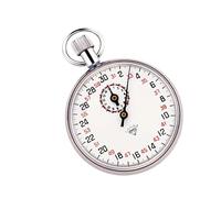 Chronomètre professionnel d'athlétisme avec design antichoc et affichage analogique clair, instrument de chronométrage, chronographe à ressort en acier inoxydable