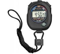 Wonday Chronomètre avec mode alarme – précis au 1/100ème s, boussole intégrée, étanche – Noir