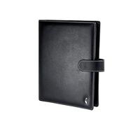 Chronoplan 50107 Organiseur Cuir Synthétique (Agenda A5 Avec Languette, Classeur Noir