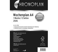 CHRONOPLAN agenda semainier 2026 1 semaine/2 pages DIN A4