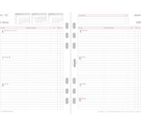 CHRONOPLAN Emploi du temps hebdomadaire 2025 1 semaine/2 pages A5 lignes