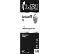 Chronoplan Recharge planning mensuel 2012 A5 Version allemande (Import Allemagne)