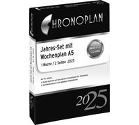 CHRONOPLAN Set annuel Emploi du temps hebdomadaire 2025 DIN A5