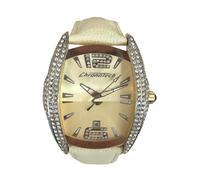 Chronotech Womens Analogue Quartz Watch with Leather Strap CT7814M-04S