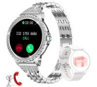 CHRONUS Montre Connectée Femme avec Appel Bluetooth 1,32'' Sport Lecteur de Musique SpO2 pour Android iOS