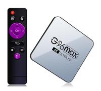CHROX Boîtier TV Android 12.0, 4 Go De RAM 128 Go ROM RK3318 Quad-Core 64 Bits Cortex-A53, WiFi 6 BT 5.0+ Intégré 2,4 Ghz/5,0 Ghz, Prise en Charge H.265/3D/4K Ultra HD/HDMI 2.0 Smart TV Box,4gb+32gb