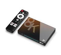 CHROX Boîtier TV Android 14.0, H96 Max M9S 8 Go De RAM 128 Go De ROM RK3576 avec Double WiFi 2,4 G/5,8 G, BT 5.0+ Quad-Core 64 Bits 4K/8K UHD H.265 Ethernet LAN 3D Set Top TV Box,4gb+32gb