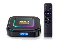CHROX Boîtier TV, HK1 Rbox K8 Android 13.0 Smart Box Emmc RK3528 Quad-Core 64 Bits Arm Cortex-A53 CPU Mali G31 MP2 GPU 4K Sortie BT5.0 2.4 Ghz/5 Ghz WiFi 100M LAN Enternet,4gb+64gb