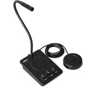 CHROX Interphone Bidirectionnel pour Fenêtre, Haut-Parleur Anti-Interférence, Interphone Vocal, pour Magasin, Bureau, Hôpital, Société De Valeurs Mobilières