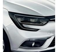 ChrOx Lot de 2 films de protection en vinyle transparent pour phare de voiture - Noir fumé - Pour Renault Megane 4 à partir de 2017
