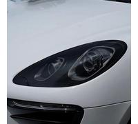 ChrOx Lot de 2 films de protection en vinyle transparent pour phare de voiture Porsche Macan S Turbo à partir de 2014