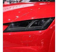ChrOx Lot de 2 films de protection pour phares de voiture en TPU noir transparent pour Audi TT TTS TTRS MK3 8S à partir de 2015