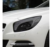 ChrOx Lot de 2 films de protection pour phares de voiture en TPU noir transparent pour Mercedes Benz Classe SL R231 2013-2016