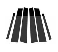 CHROX pour BMW Série 1 E81/E82/E87/E88 Hayon 2004-2012, 6 Pièces Pilier de Fenêtre de Porte de Voiture Poteaux Garniture Couverture de Moulage