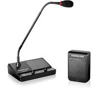 CHROX Système D'interphone avec Haut-Parleur De Fenêtre, Microphone D'intercommunication Anti-Interférence Et Interphone De Compteur De Haut-Parleurs pour Banque/Bureau/Hôpital/Cabinet De Billetterie