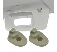 CHRYMUM Lot de 2 clips de fixation pour pare-soleil de voiture 1AR26BD1AA, crochets de rechange pour pare-soleil de voiture adaptés pour Jeep Liberty Dodge Nitro