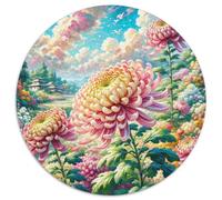 Chrysanthème 1000 Piece Jigsaw Puzzle for Adults Educhational Games Stress Relief Puzzle Cultivate The Spirit of Teamwork for Men, Women, Elders, Seniors 1000pcs (67.5x67.5cm)