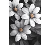 ChrysanthèMe Diamond Painting Adulte, Diamond Painting Fleur Broderie Diamant 5D DIY Diamant Cristal Strass Point de Croix Loisirs Créatifs Adultes pour Decoration Maison, Cadeau 60x80 cm -bby2507TU
