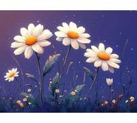 ChrysanthèMe Diamond Painting Adulte Grand Format, Diamond Painting Usine Peinture Diamant 5D Crystal Art Activite Manuelle Art Set Broderie Point de Croix pour Decoration Maison 30x20CM -lsy25010YT