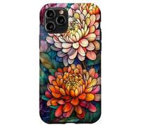 Chrysanthème Naissance Novembre Fleur Fleur Colorée Coque pour iPhone 11 Pro