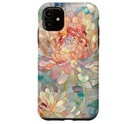 Chrysanthème Naissance Novembre Fleur Floral Taché Vintage Coque pour iPhone 11