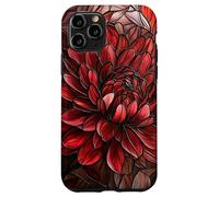 Chrysanthème Rouge Naissance Novembre Fleur Florale teintée Coque pour iPhone 11 Pro