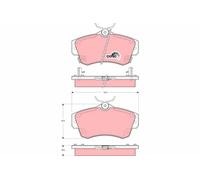 CHRYSLER P. PT CRUISER 1.6-2.4 PLAQUETTES DE FREIN 00-10