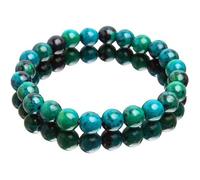 Chrysocolle Malachite Bracelets Pour Femme Hommes Bracelet De Perles En Pierre Naturelle De Forme Ronde Diabète [EA718B9]