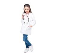 Chrysotex Blouse Blanche Lycee Enfant, Fermeture à Boutons Coton, 4-12 Ans, Haute Qualité pour Garçons et Filles (6-8 ans)