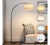 Chryssplex Lampadaire sur pied salon, 3 températures de couleur, équipé d'une ampoule E27 de 12W, avec une courbe élégante lampe sur pied de salon, idéal pour la chambre, la lecture, le bureau