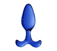 Chrystalino Plug anal en verre Expert 15 cm Bleu