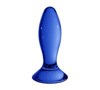 Pipedream Plug anal Follower en verre Chrystalino Bleu
