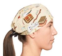 CHRYSVAL - Calot Court Harry Potter - Bonnet Chirugical Ou Calot Cuisine Unisexe 100% Coton Oeko-Tex - Réglable Avec Attaches