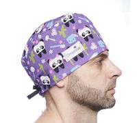 CHRYSVAL - Calot Couvrant Pan'Dent - Bonnet Médical ou Calot Cuisine Unisexe 100% Coton Oeko-Tex - Réglable Avec Attaches Et Elastique - Made In France