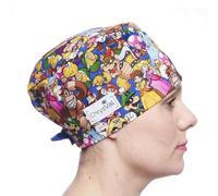 Chrysval - Calot Couvrant Super Mario - Bonnet Médical ou Calot Cuisine Unisexe 100% Coton Oeko-Tex - Réglable Avec Attaches Et Elastique - Made In France