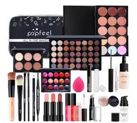 CHSEEA Kit de Maquillage Complet, Coffret Cadeau Coffrets Maquillage Trousse de Maquillage Palette de Maquillage Fards à Paupières Maquillage de Mallette Idée Cadeau de Noël #4